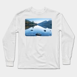 Loch Eck in Blue Long Sleeve T-Shirt